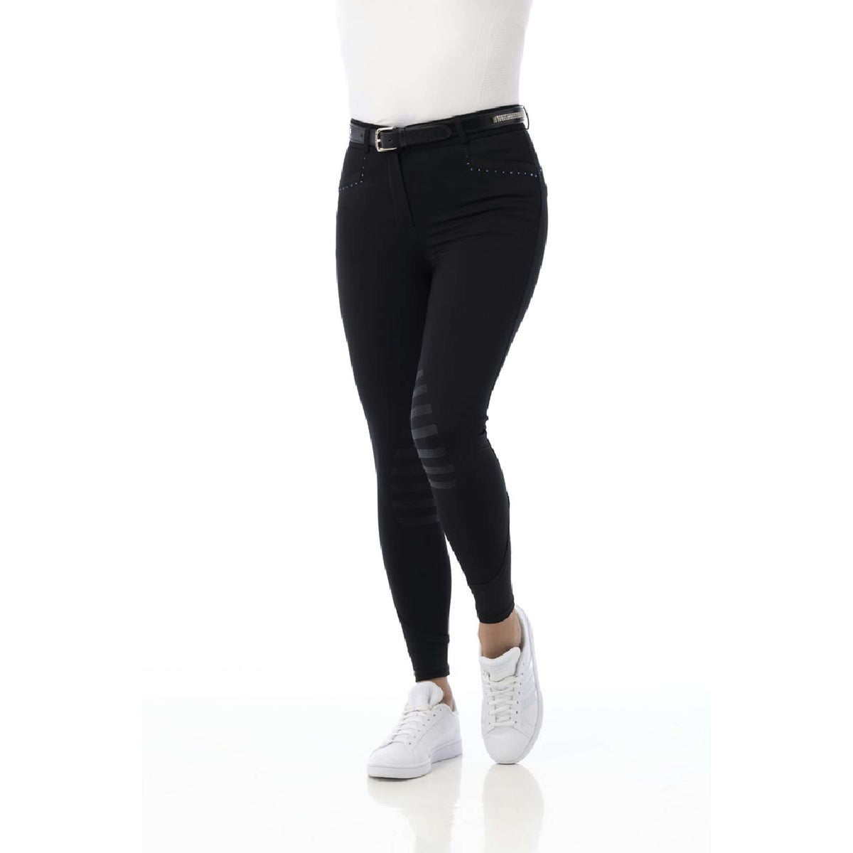 EQUITHÈME Pantaloni da Equitazione Safir Nero/Blu