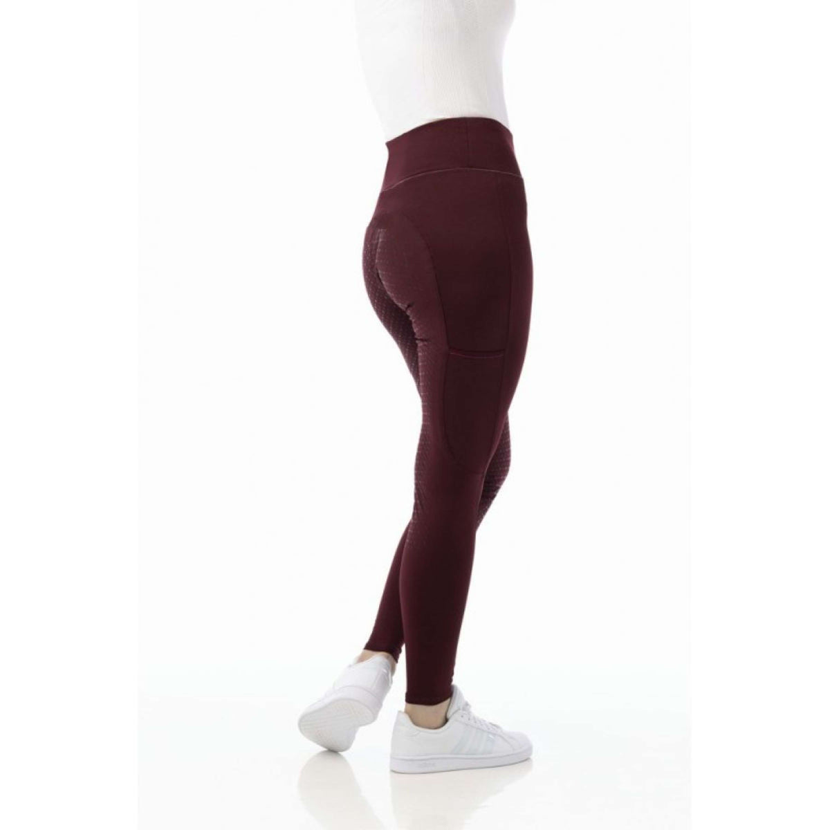 EQUITHÈME Leggings da Equitazione Lyly Rosso scuro