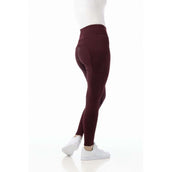 EQUITHÈME Leggings da Equitazione Lyly Rosso scuro