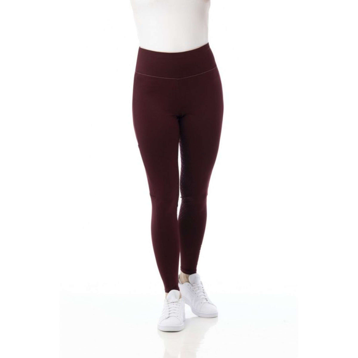 EQUITHÈME Leggings da Equitazione Lyly Rosso scuro
