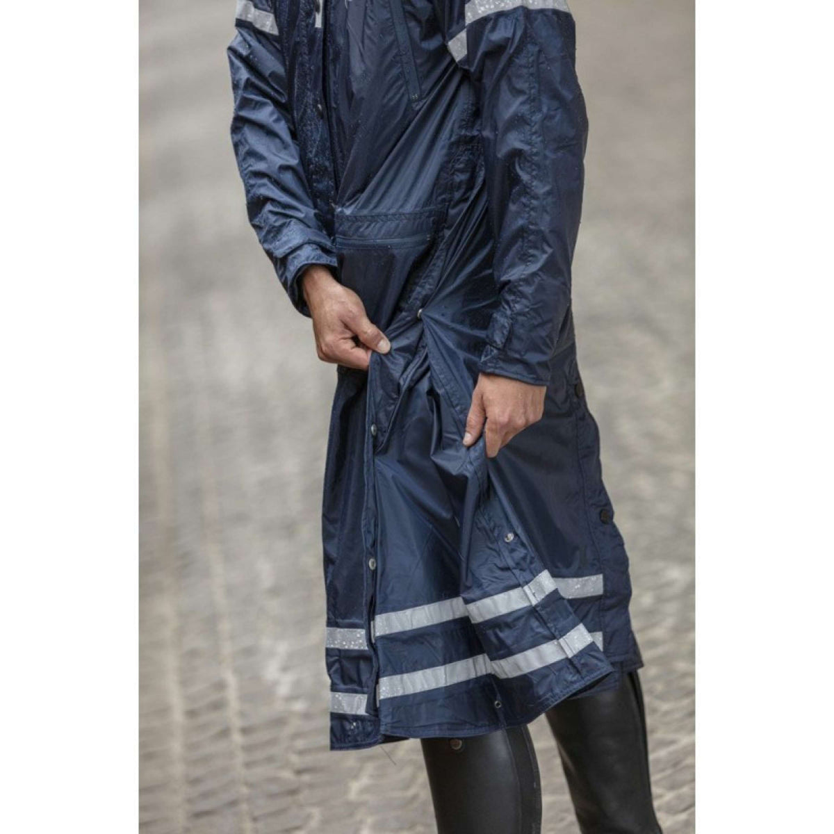 EQUITHÈME Impermeabile Ridercoat blu navy