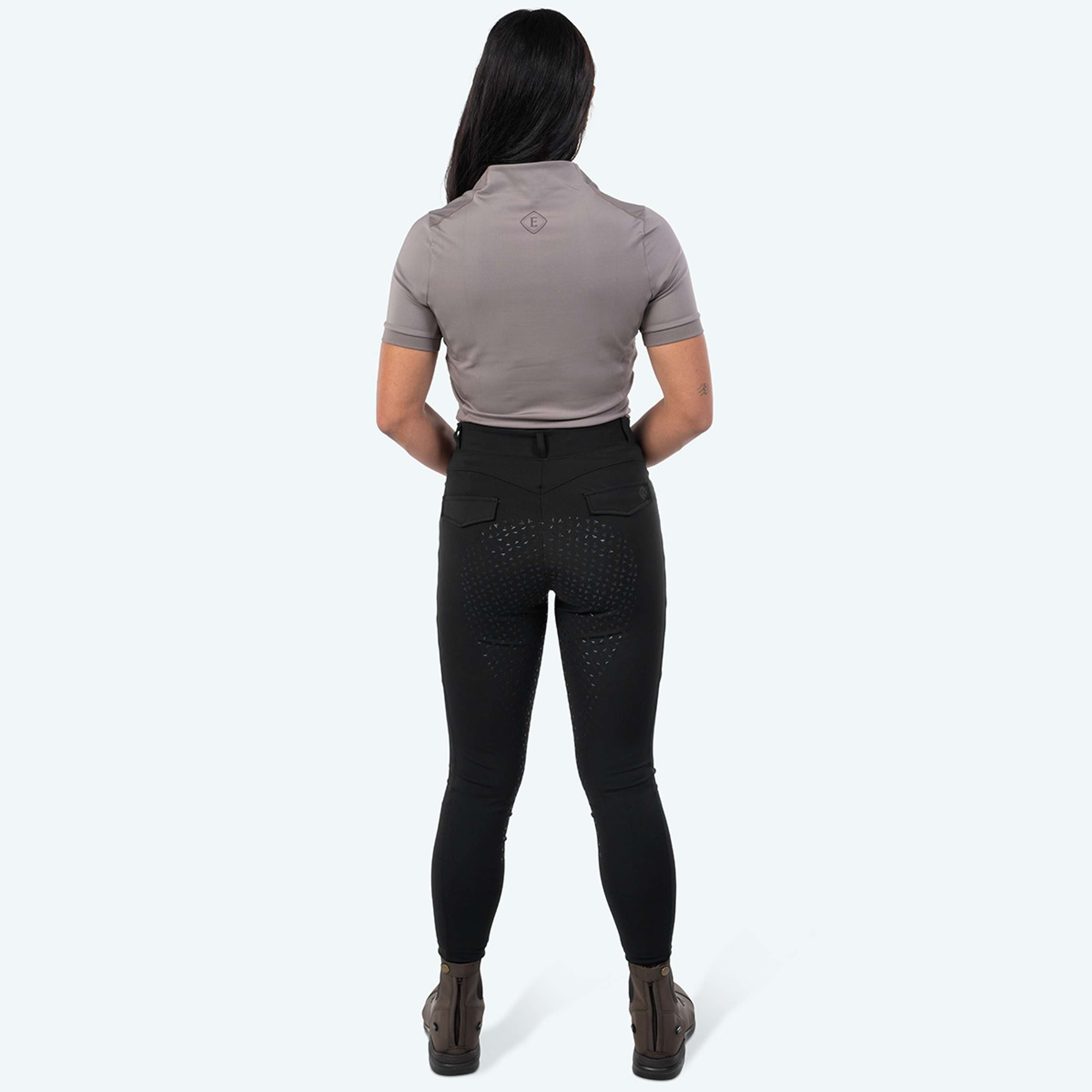 Elvera Equestrian Maglia da allenamento EEVexa Manica Corta Walnuss
