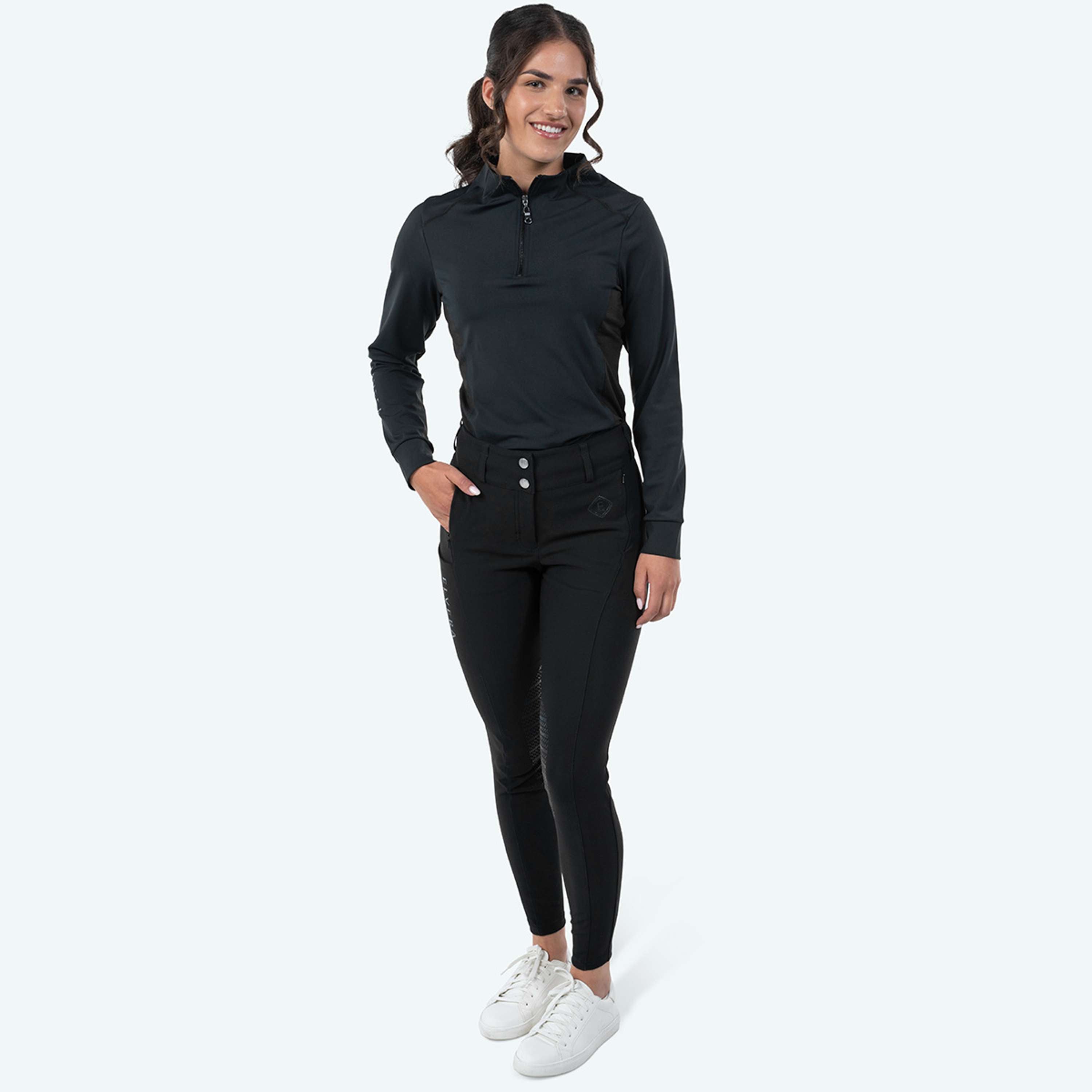 Elvera Equestrian Maglia da allenamento EEMexa Manica Lunga Nero