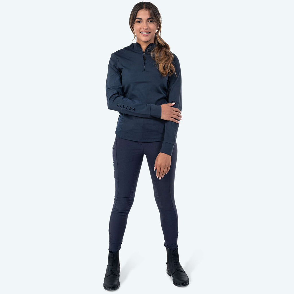 Elvera Equestrian Maglia da allenamento EEMexa Manica Lunga Navy
