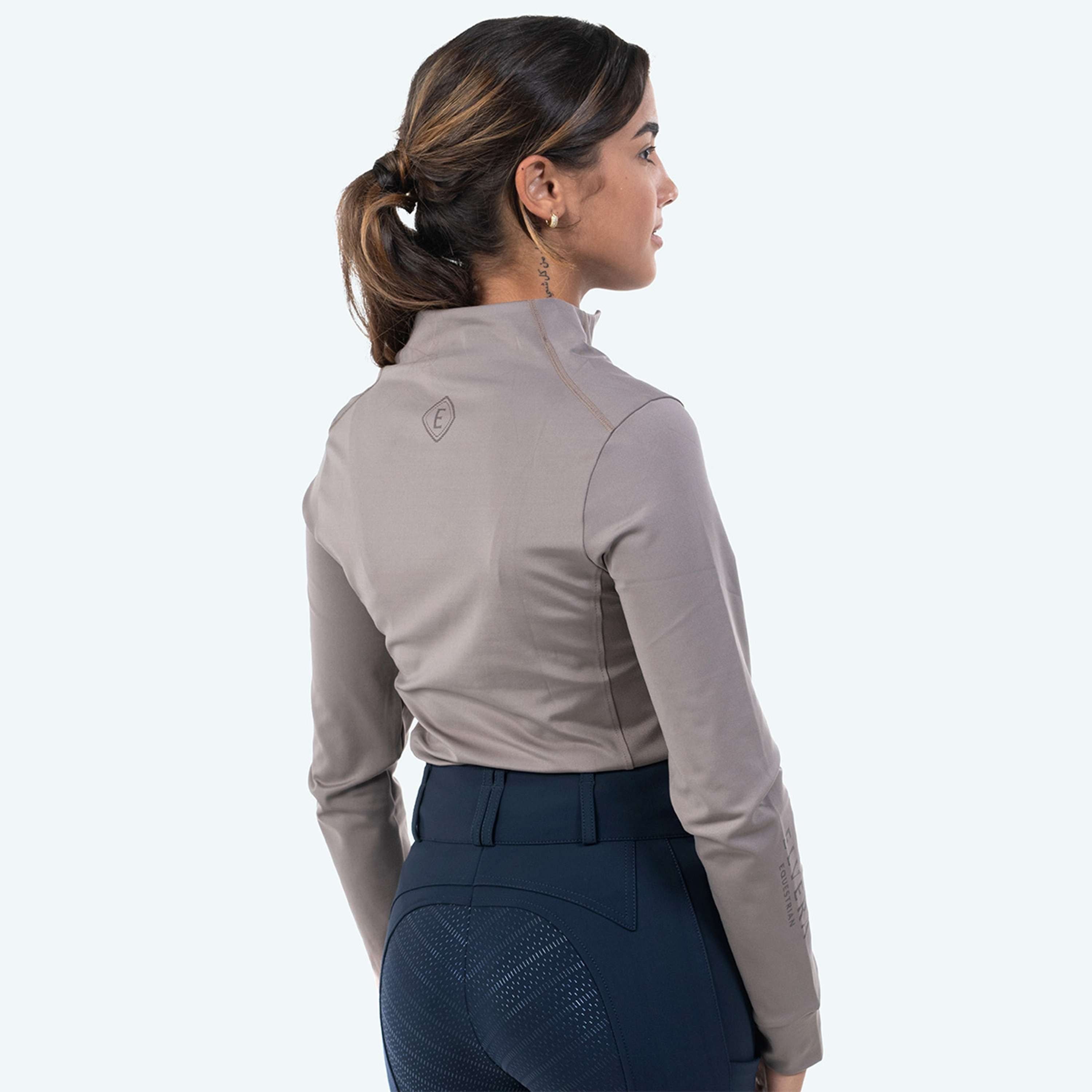 Elvera Equestrian Maglia da allenamento EEMexa Manica Lunga Walnuss