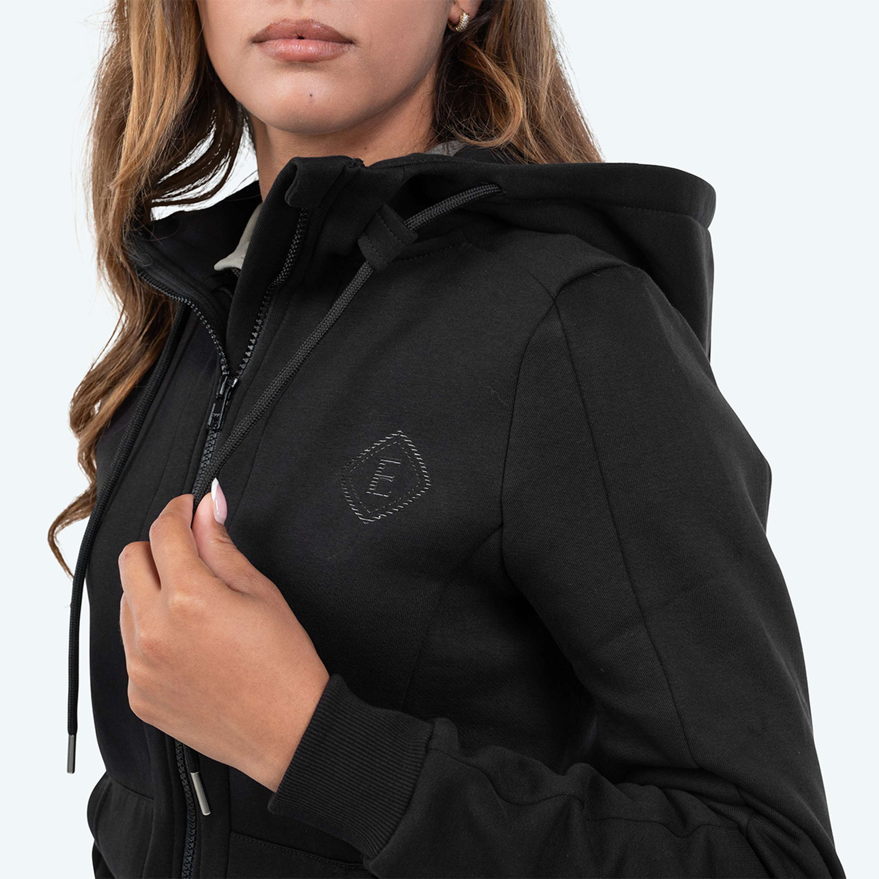 Elvera Equestrian Felpa con cappuccio e zip EEValera Nero