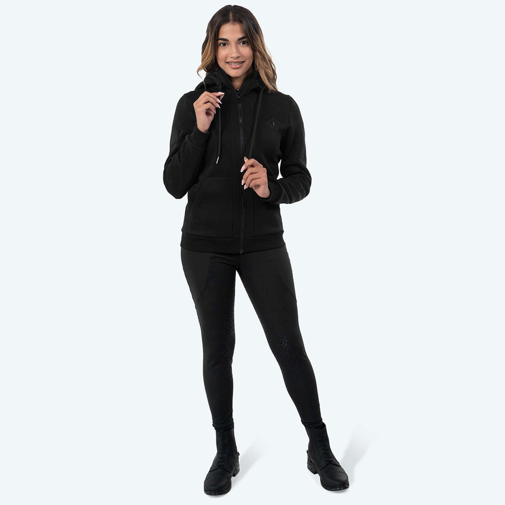 Elvera Equestrian Felpa con cappuccio e zip EEValera Nero