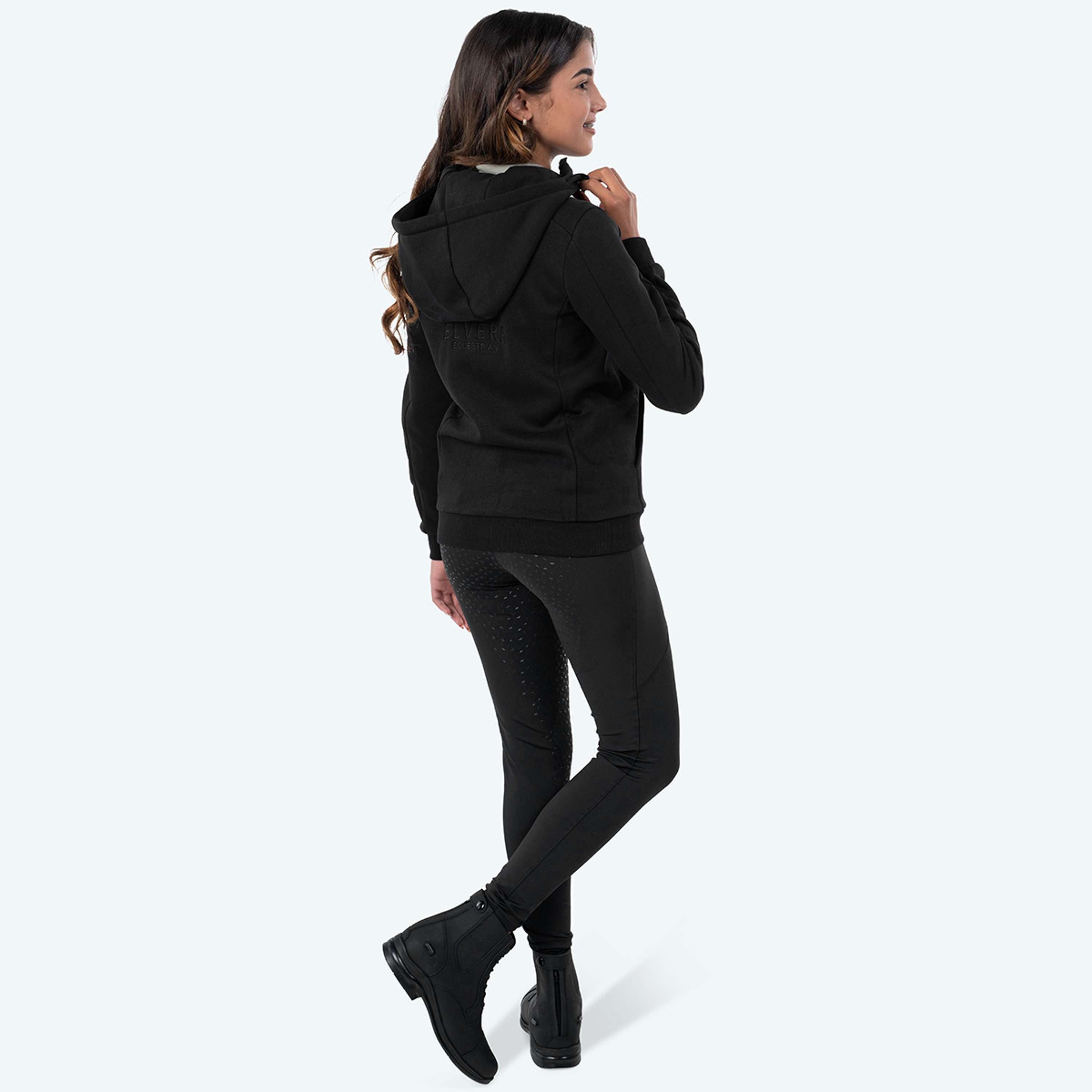 Elvera Equestrian Felpa con cappuccio e zip EEValera Nero