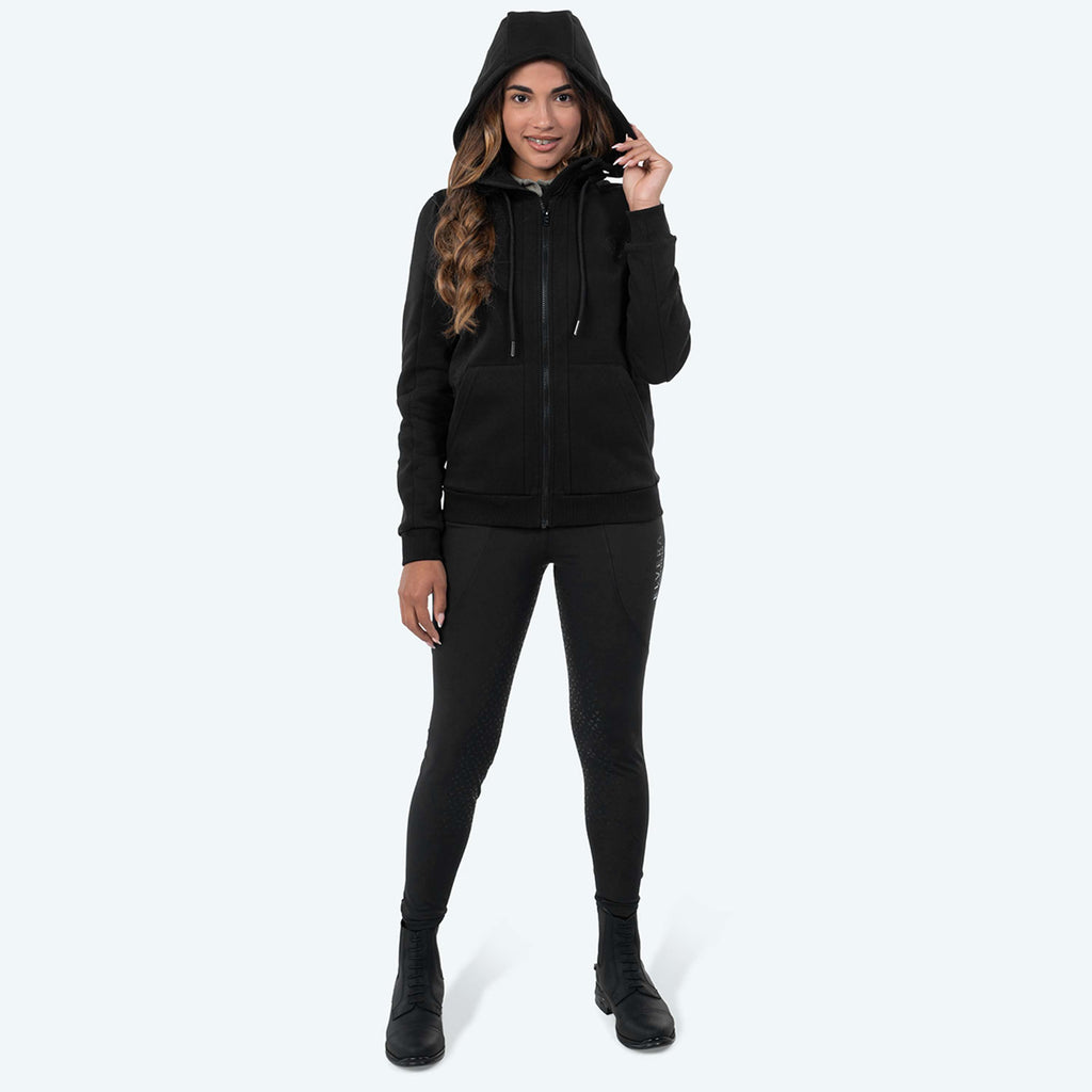 Elvera Equestrian Felpa con cappuccio e zip EEValera Nero