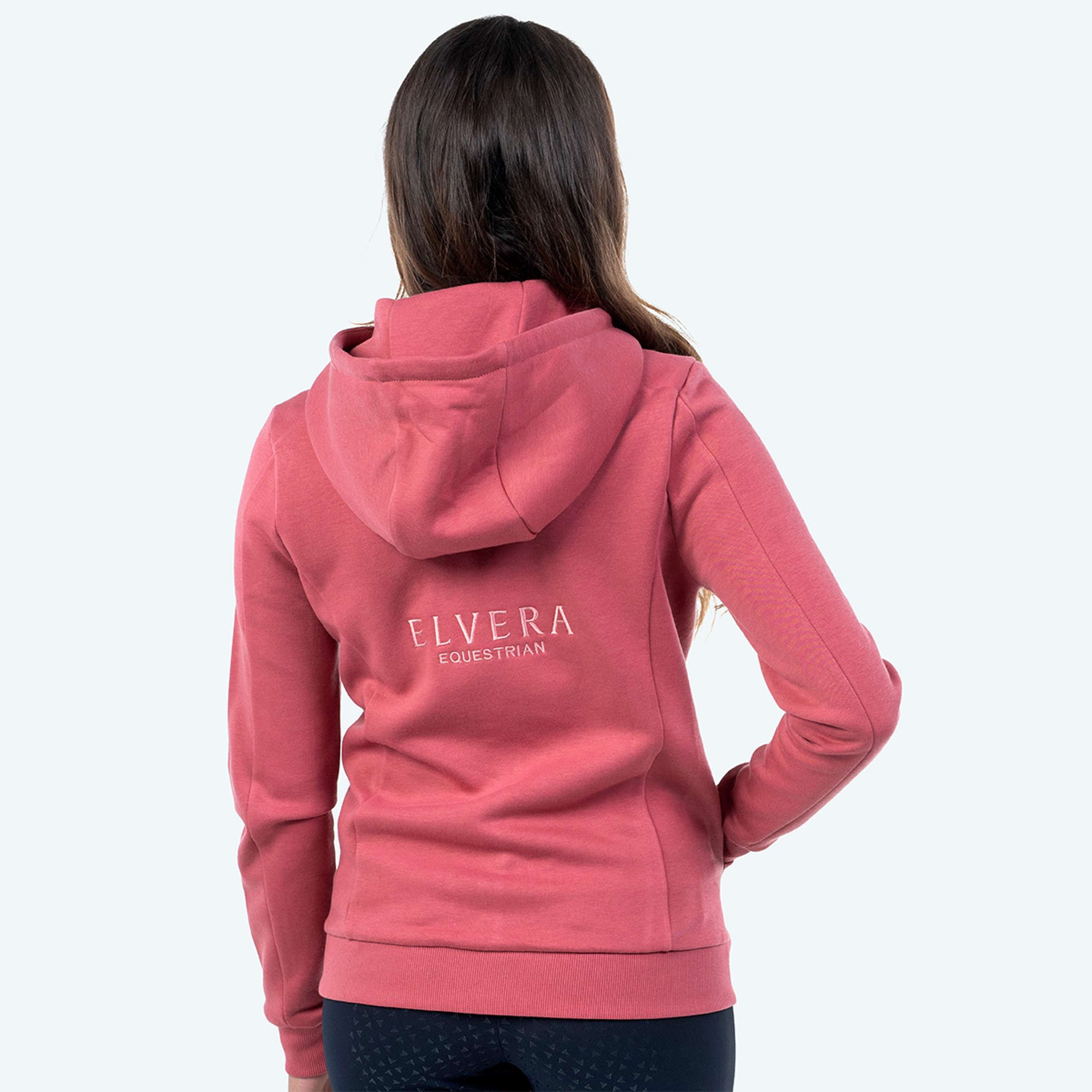 Elvera Equestrian Felpa con cappuccio e zip EEValera Mauve Wood