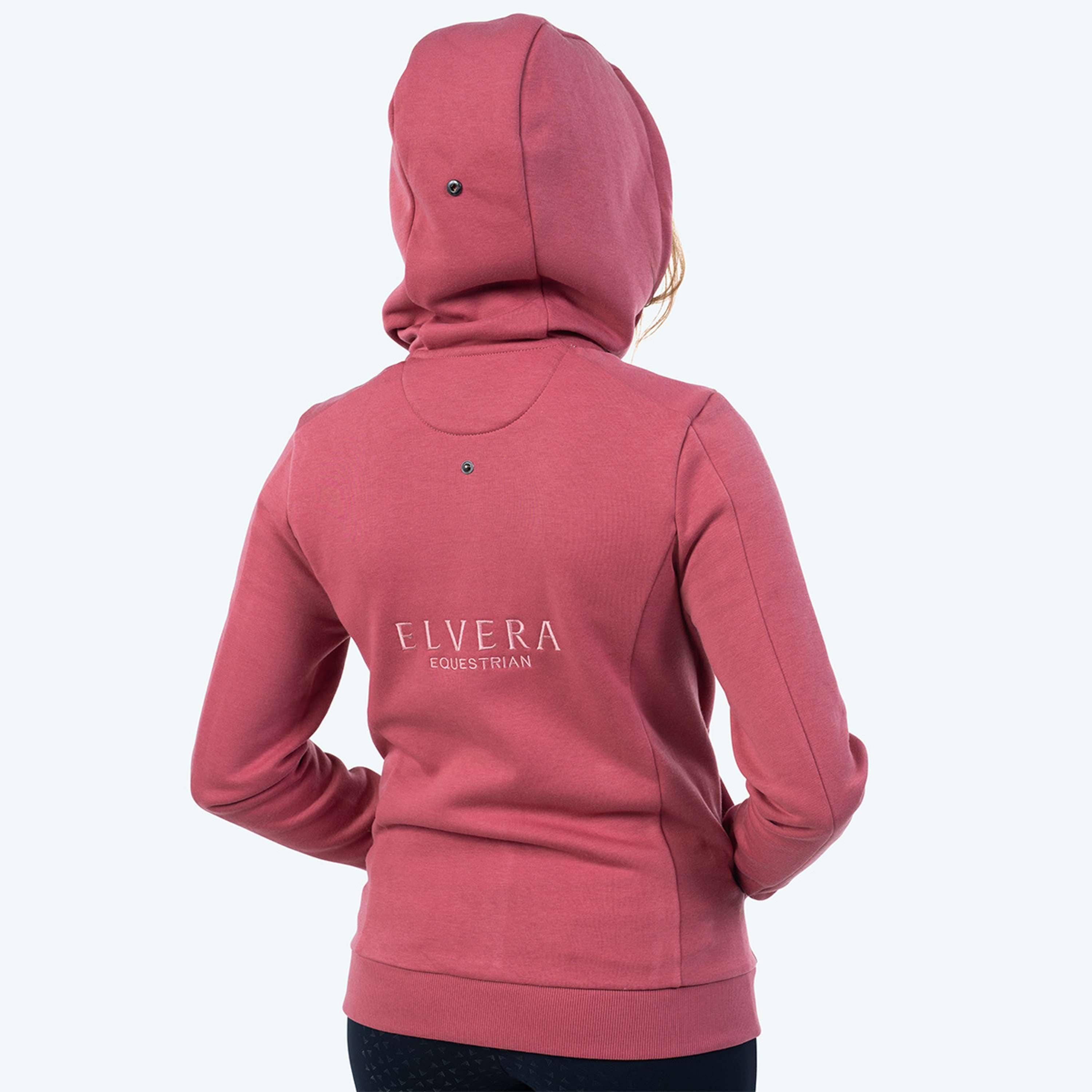 Elvera Equestrian Felpa con cappuccio e zip EEValera Mauve Wood
