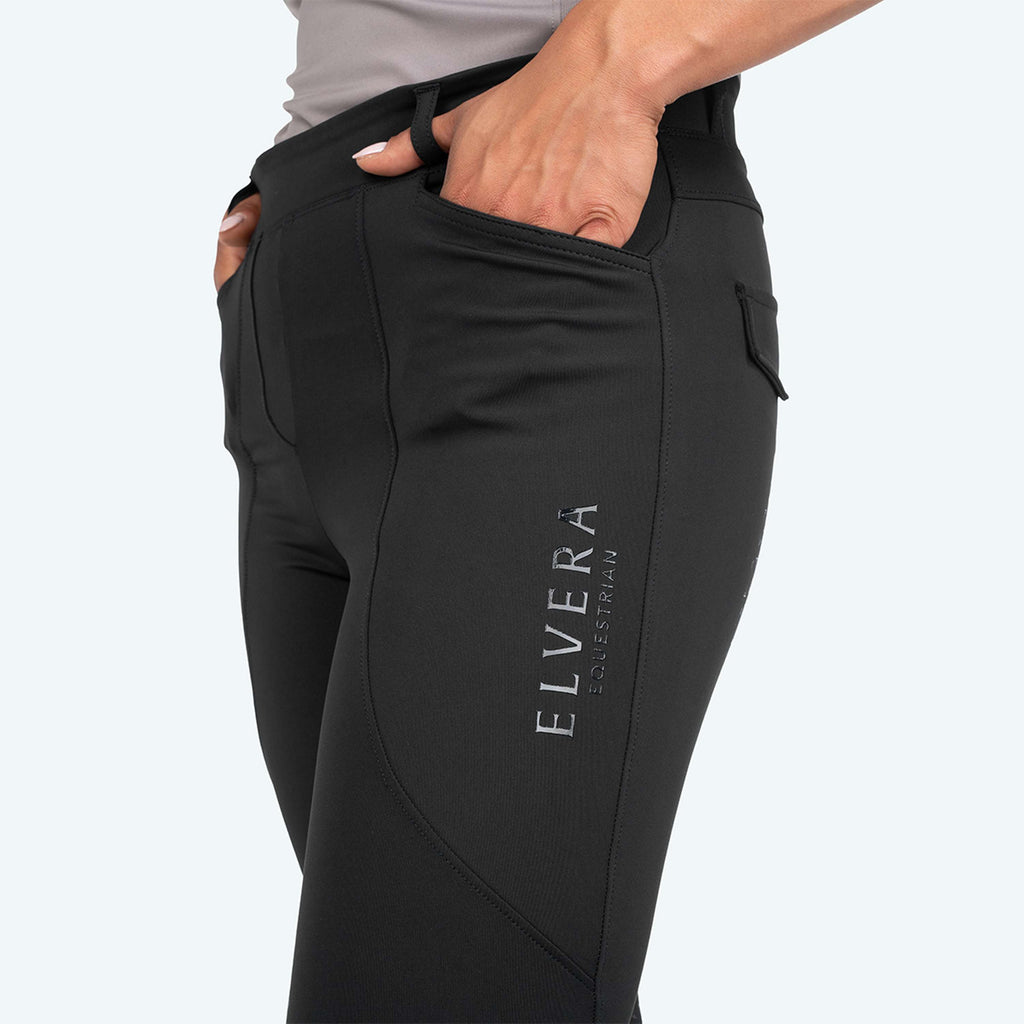 Elvera Equestrian Leggings da Equitazione Motion Solid Black