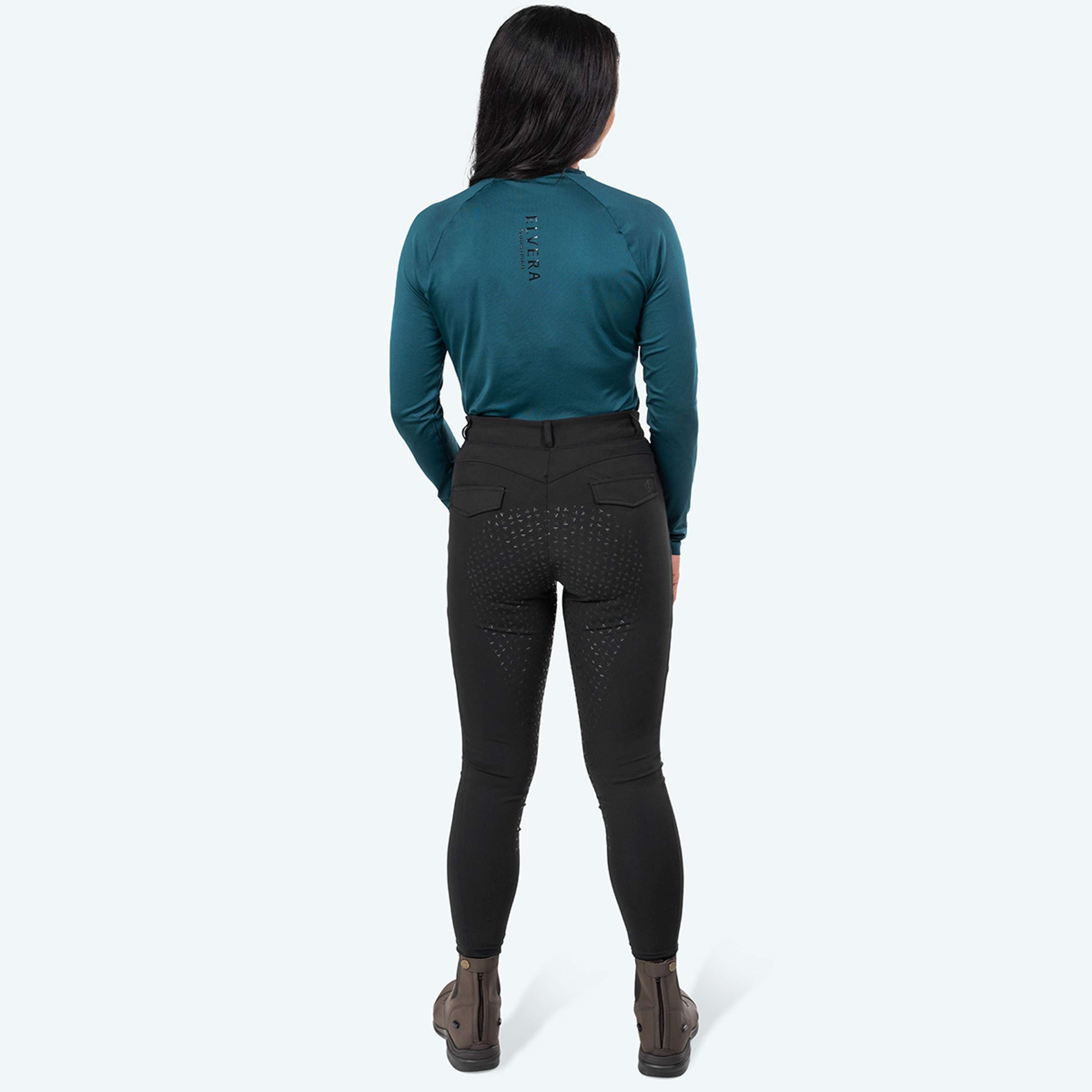 Elvera Equestrian Leggings da Equitazione Motion Solid Black