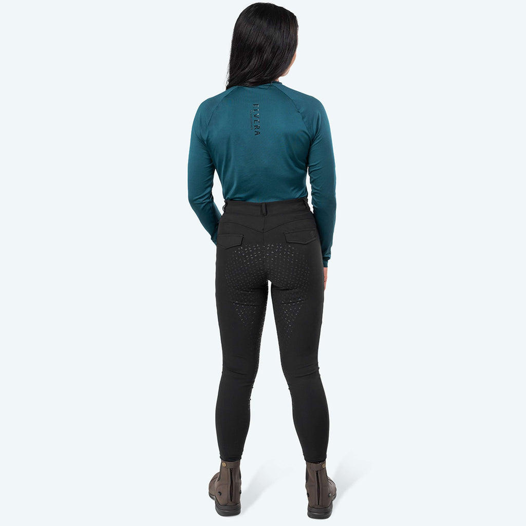 Elvera Equestrian Leggings da Equitazione Motion Solid Black