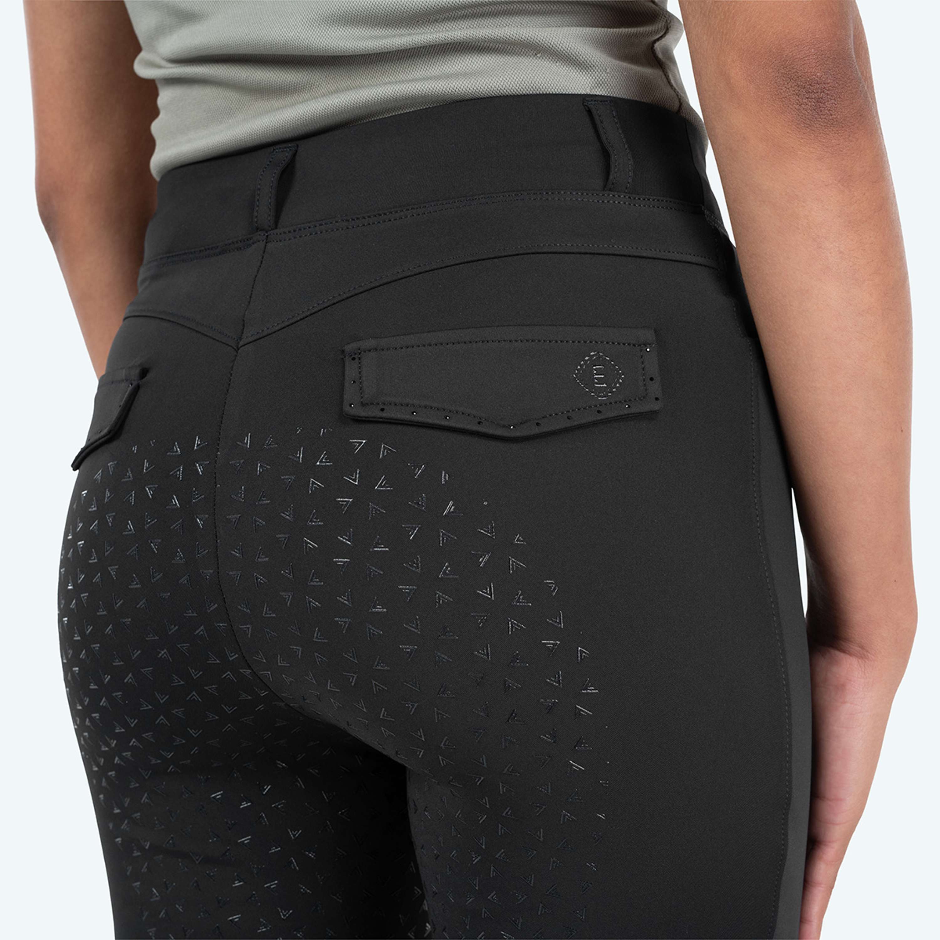 Elvera Equestrian Leggings da Equitazione Motion Bling Solid Black