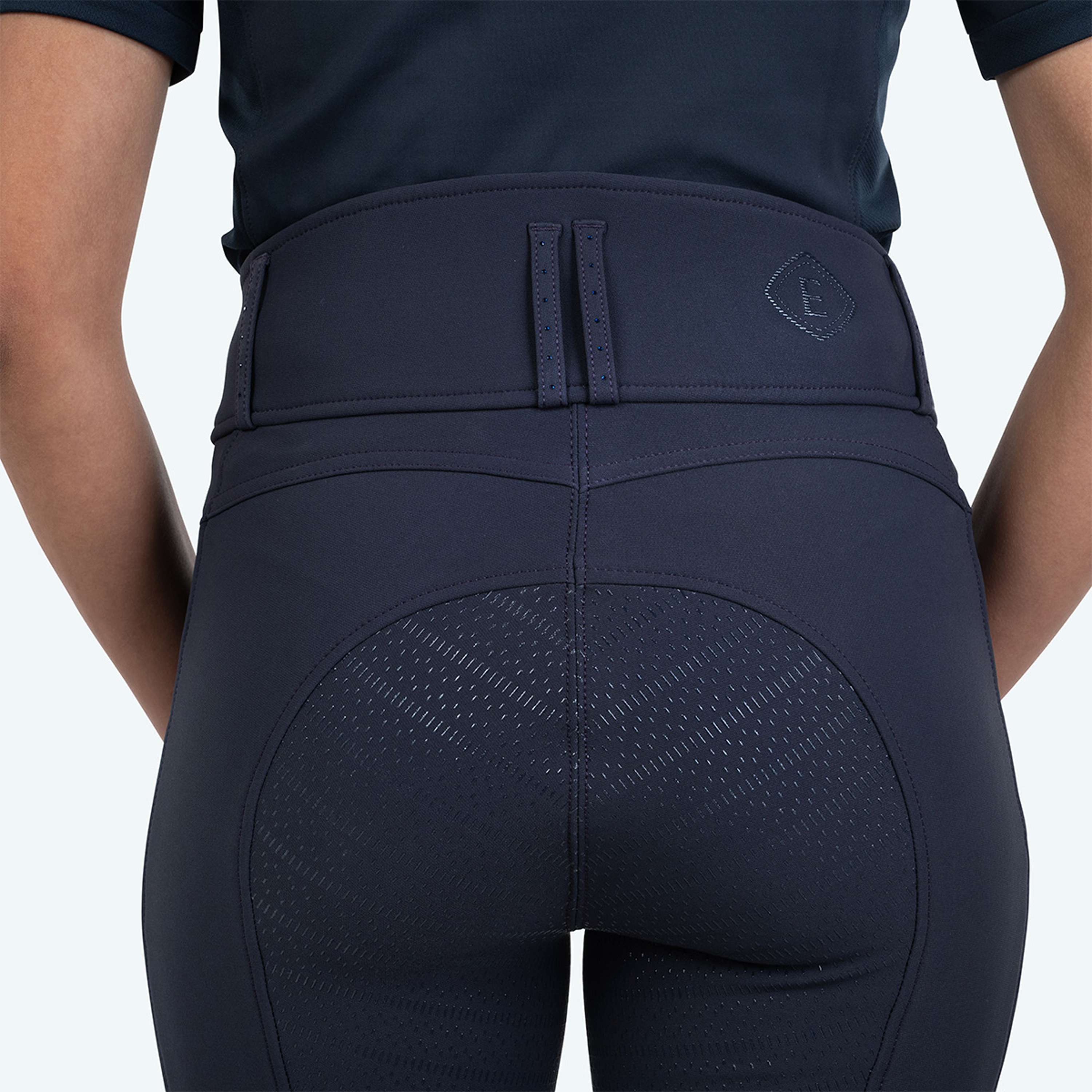 Elvera Equestrian Pantaloni da Equitazione Performance Bling Kings Navy
