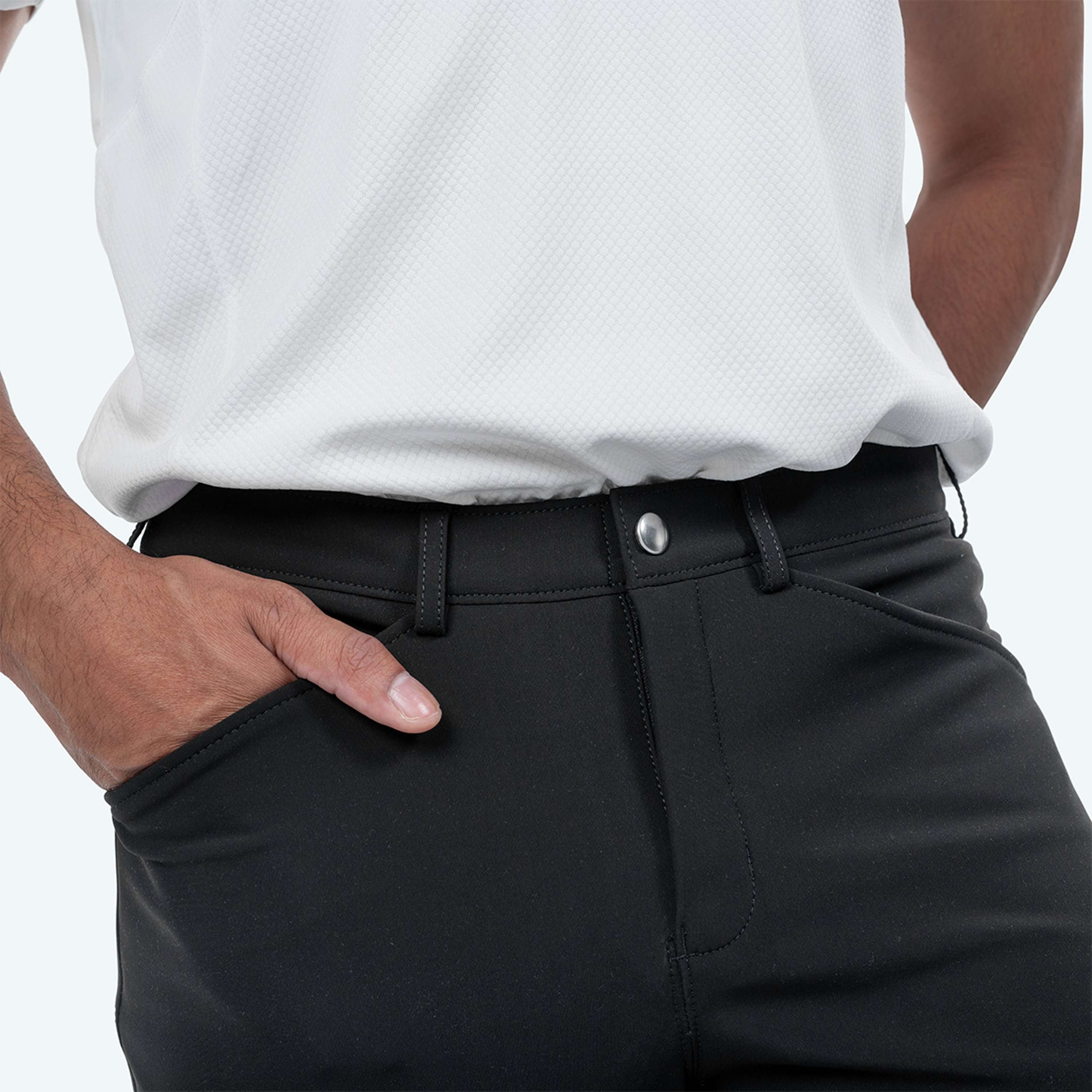 Elvera Equestrian Pantaloni da Equitazione Dual Core Pro Uomini Nero