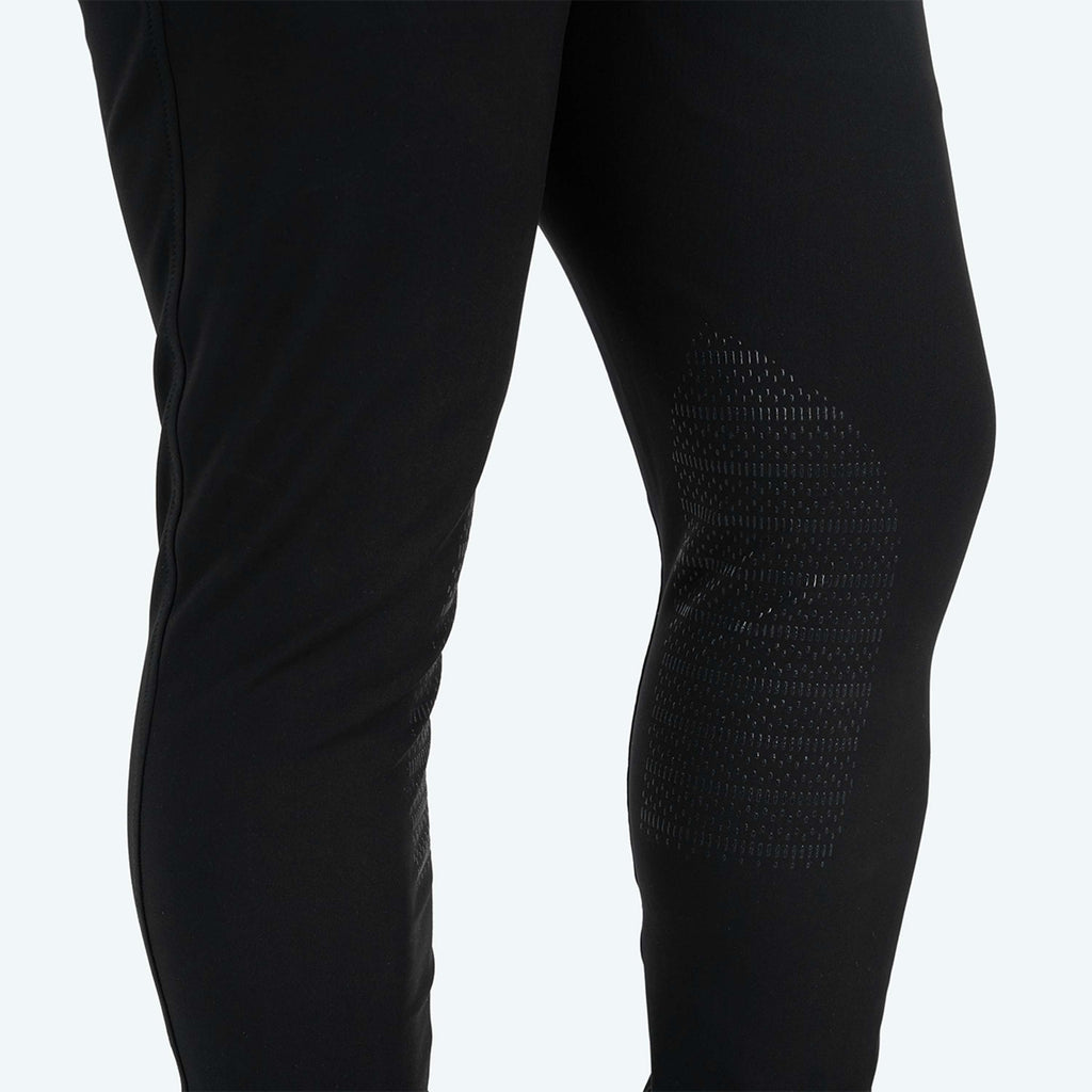 Elvera Equestrian Pantaloni da Equitazione Dual Core Pro Half Seat Uomini Nero