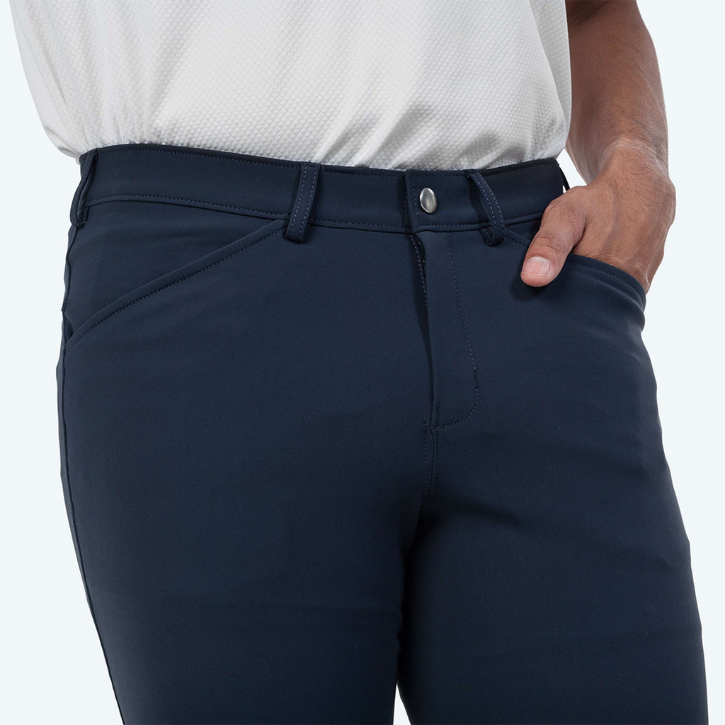 Elvera Equestrian Pantaloni da Equitazione Dual Core Pro Half Seat Uomini Salute