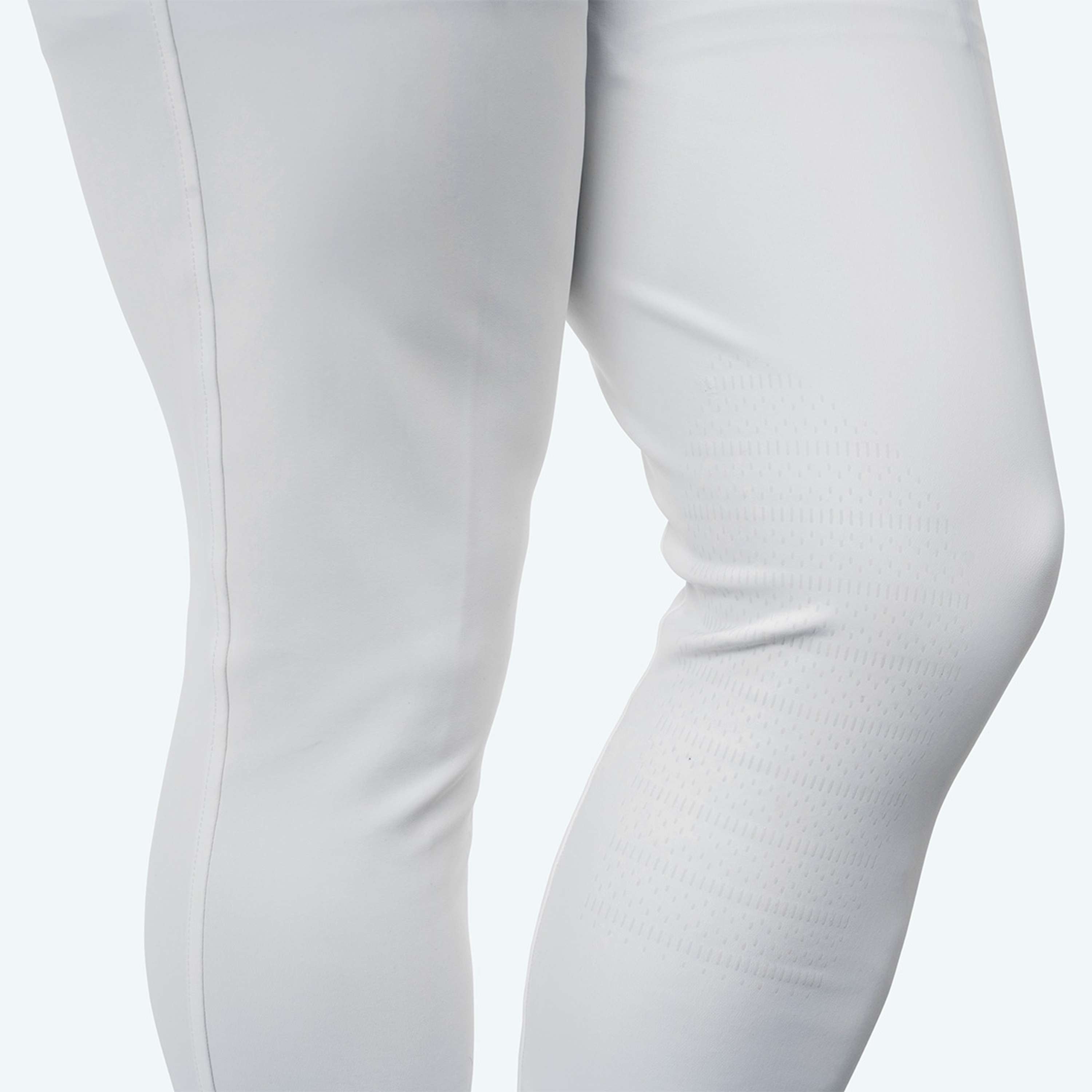 Elvera Equestrian Pantaloni da Equitazione Sensitive Pro Half Seat Uomini Bianco