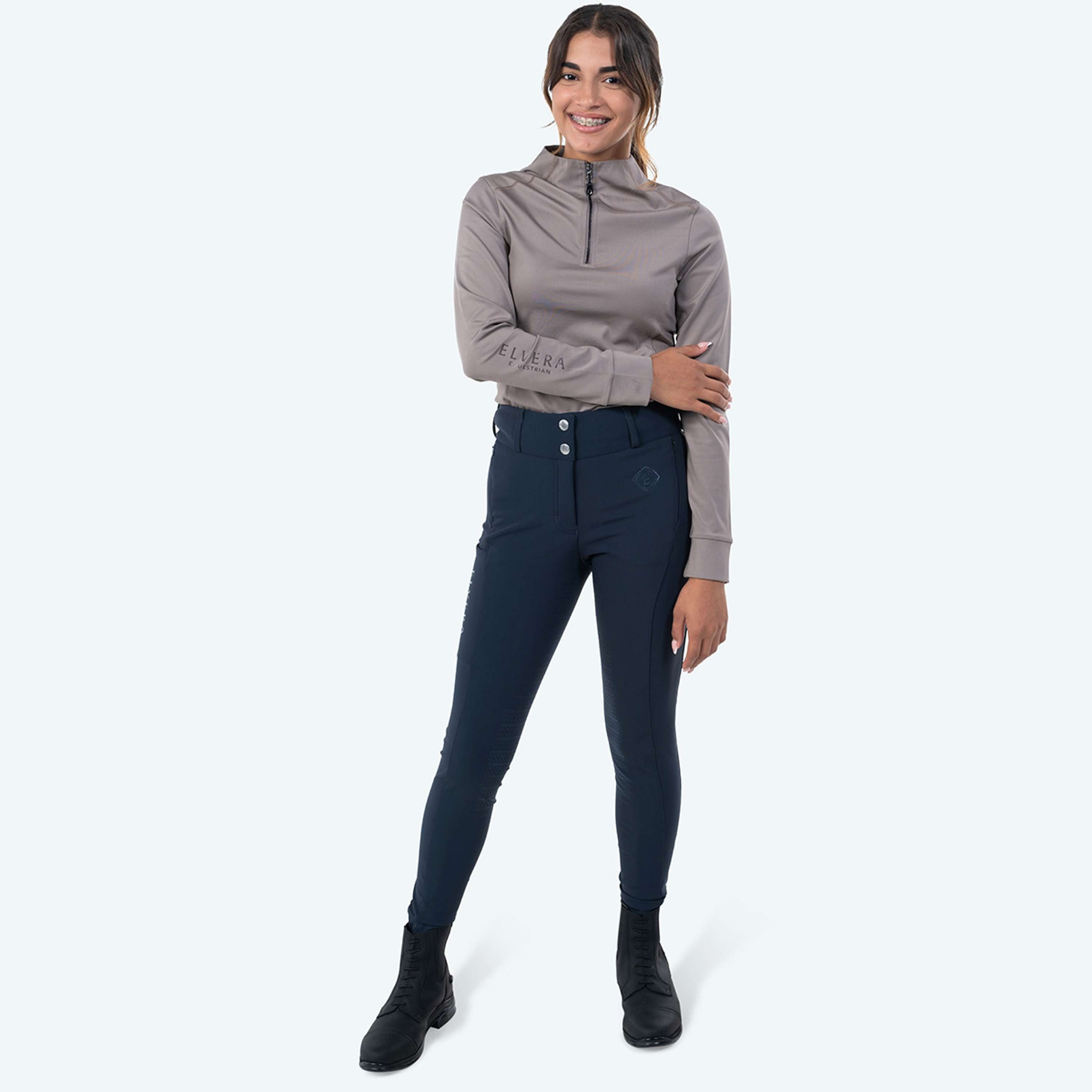 Elvera Equestrian Pantaloni da Equitazione Dual Core Pro Salute