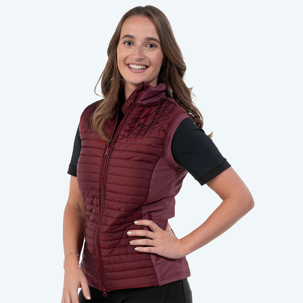 Elvera Equestrian Gilet EEBaroness Metalic Burgundy