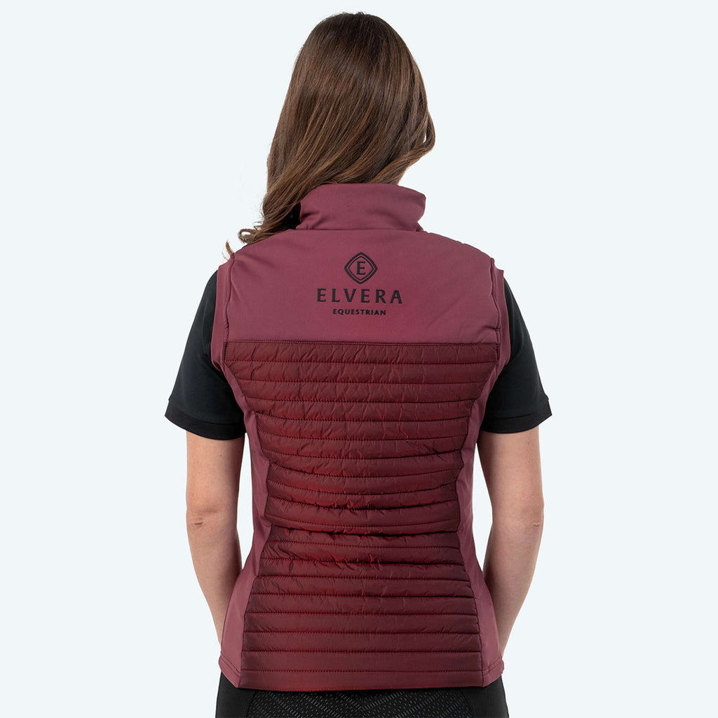 Elvera Equestrian Gilet EEBaroness Metalic Burgundy