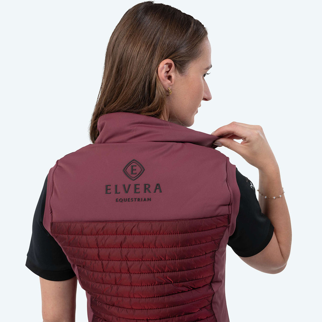 Elvera Equestrian Gilet EEBaroness Metalic Burgundy