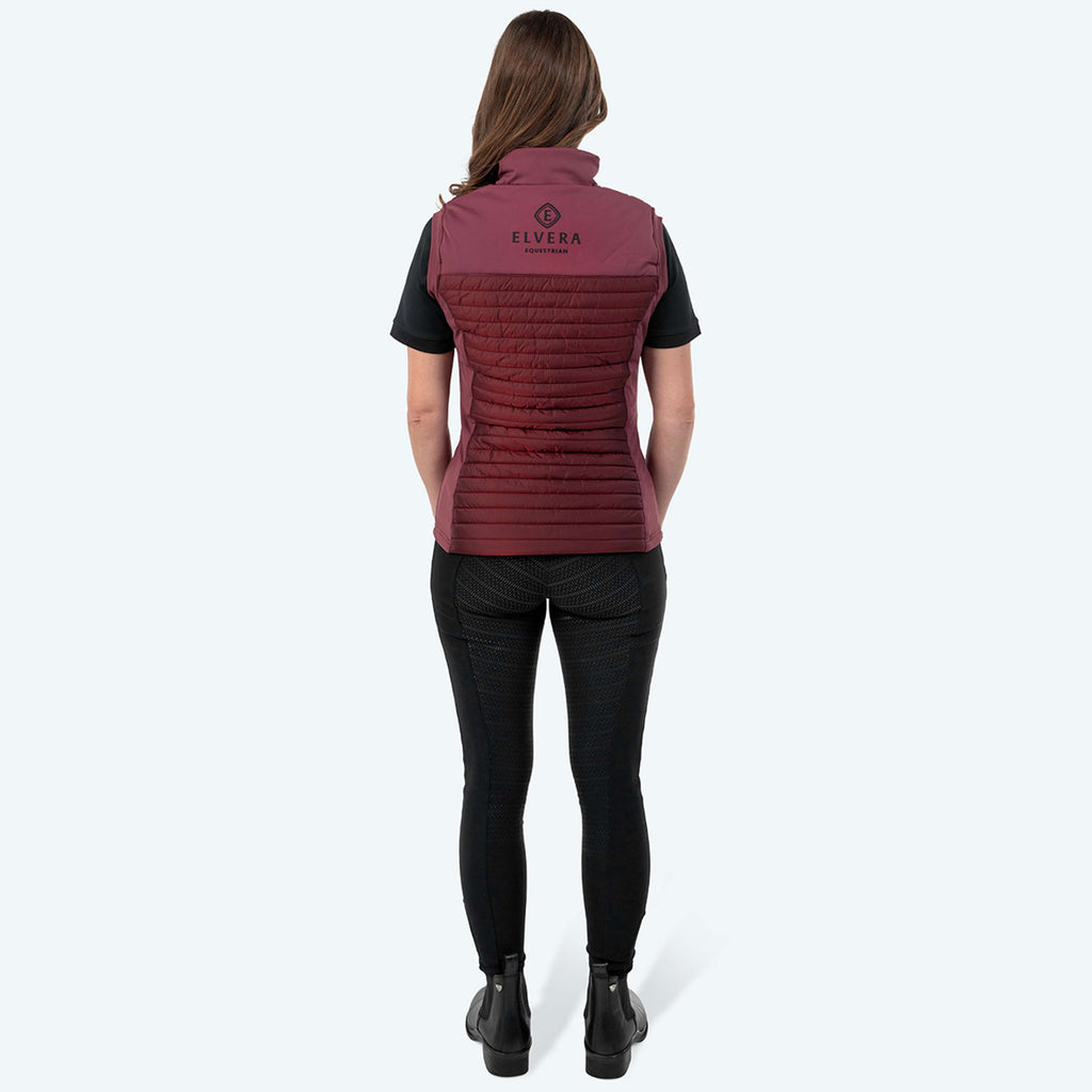 Elvera Equestrian Gilet EEBaroness Metalic Burgundy
