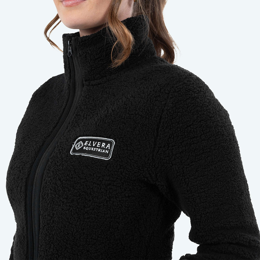 Elvera Equestrian Gilet in Pile EEDaphne Nero