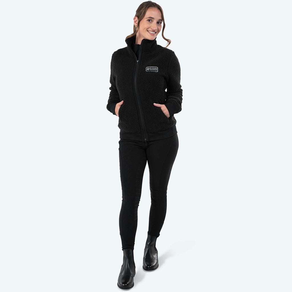 Elvera Equestrian Gilet in Pile EEDaphne Nero