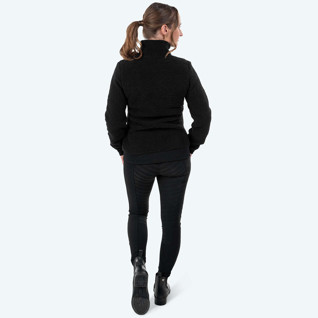 Elvera Equestrian Gilet in Pile EEDaphne Nero