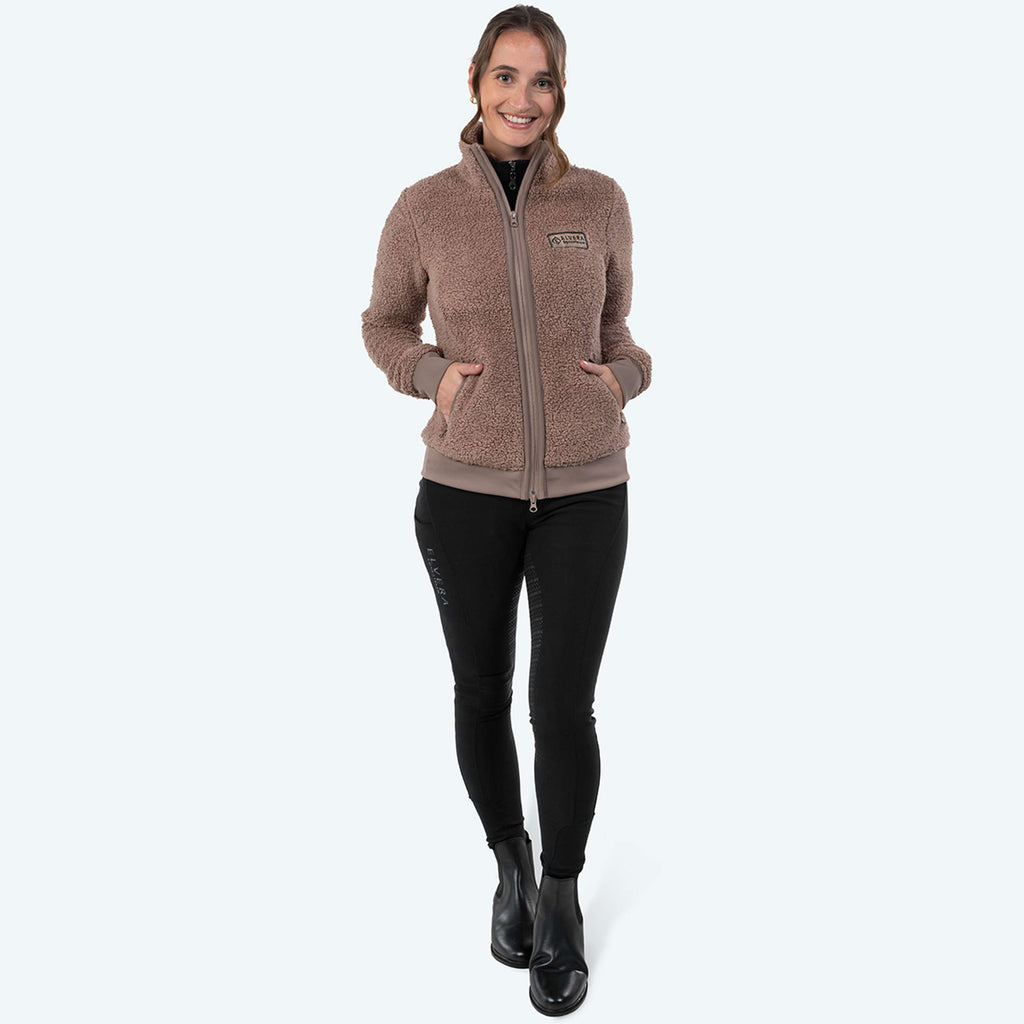 Elvera Equestrian Gilet in Pile EEDaphne Taupe