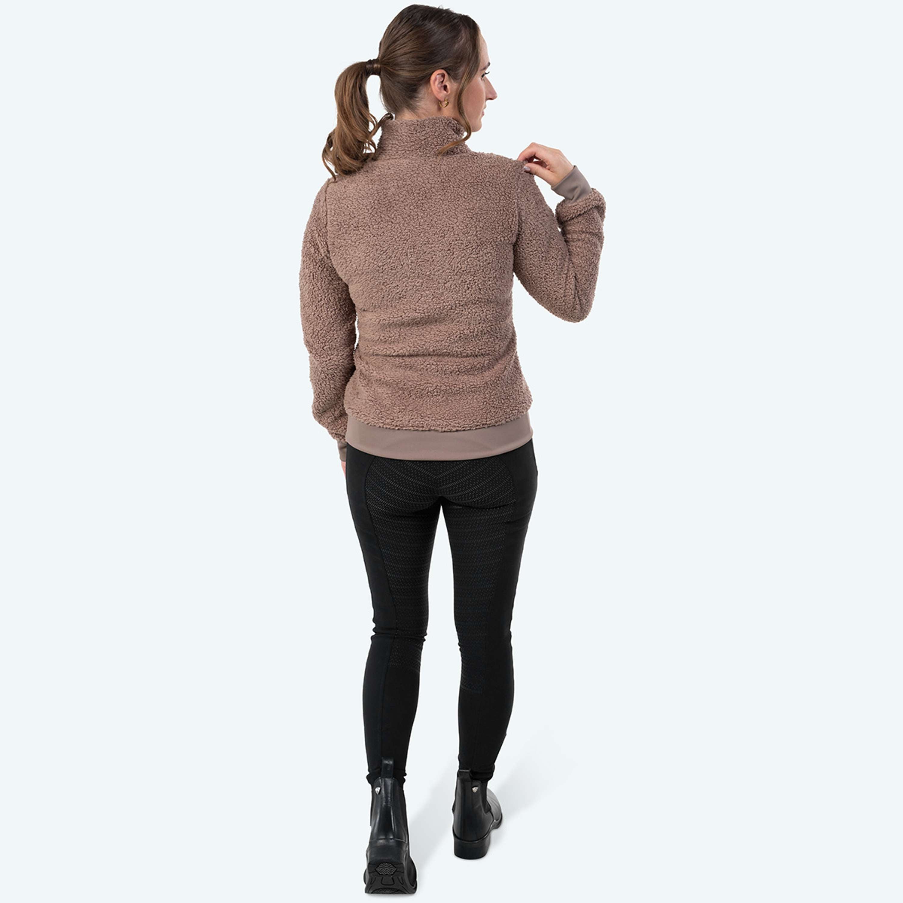 Elvera Equestrian Gilet in Pile EEDaphne Taupe