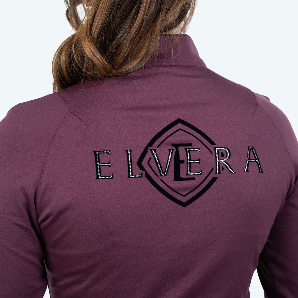 Elvera Equestrian Maglia da allenamento EEChanel Aubergine