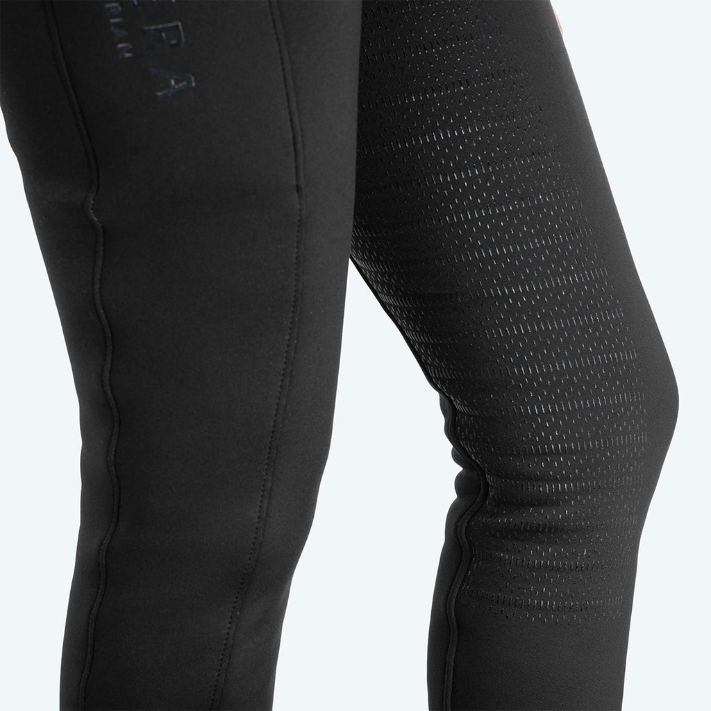 Elvera Equestrian Pantaloni da Equitazione Teddy Winter Pro Nero