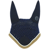 EQUITHÈME Cuffietta Polyfun Blu navy/tortora