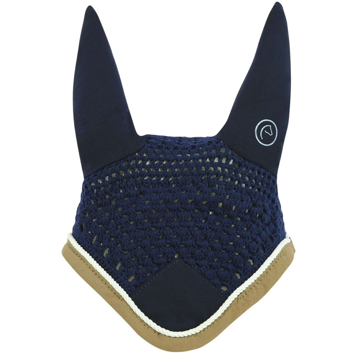 EQUITHÈME Cuffietta Polyfun Blu navy/tortora