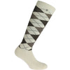 EQUITHÈME Calze da Equitazione Argyle Ecru/Tortora