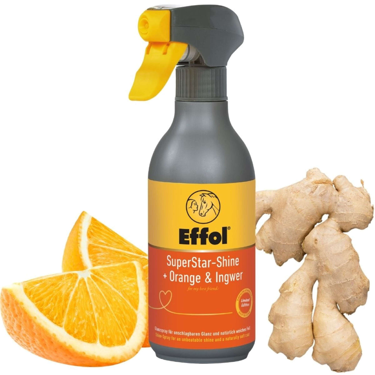 Effol Lozione Lucidante SuperStar-Shine Spray Arancia e zenzero