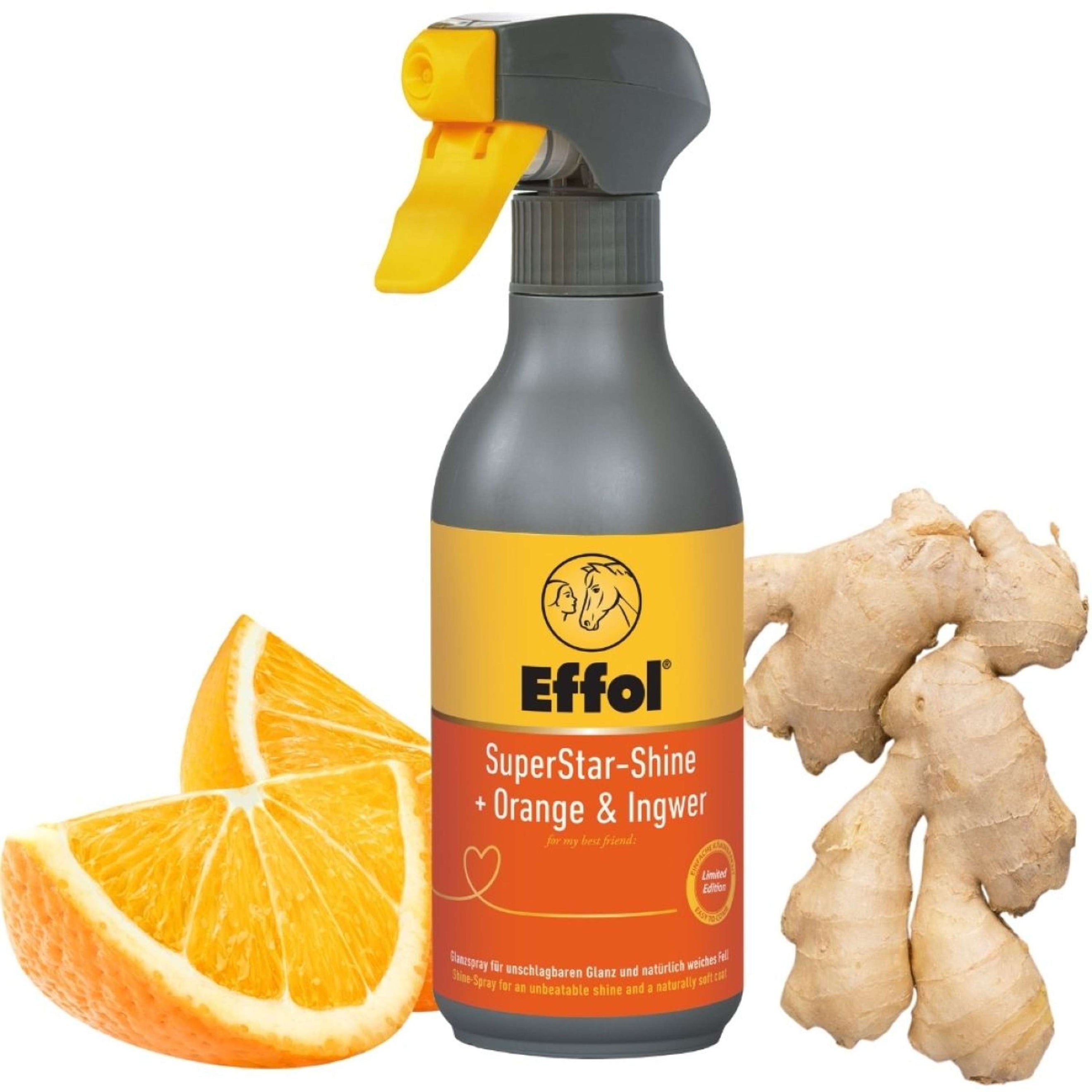 Effol Lozione Lucidante SuperStar-Shine Spray Arancia e zenzero