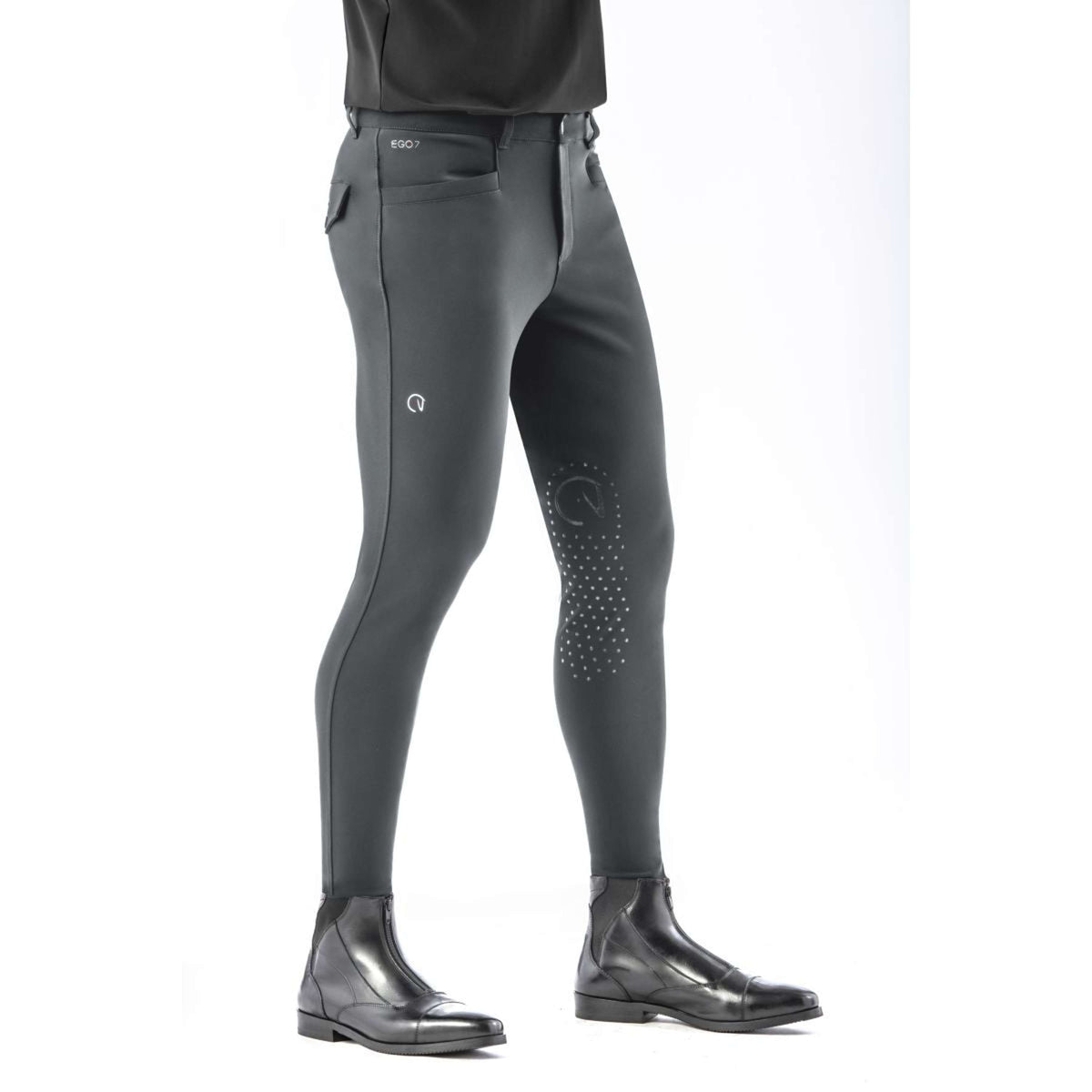 Ego7 Pantaloni da Equitazione Jumping EJ Verde Grigio