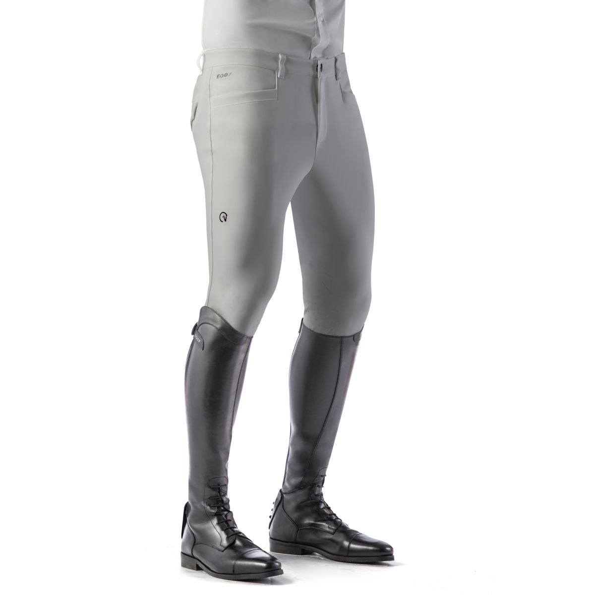 Ego7 Pantaloni da Equitazione Jumping EJ Grigio ghiaccio