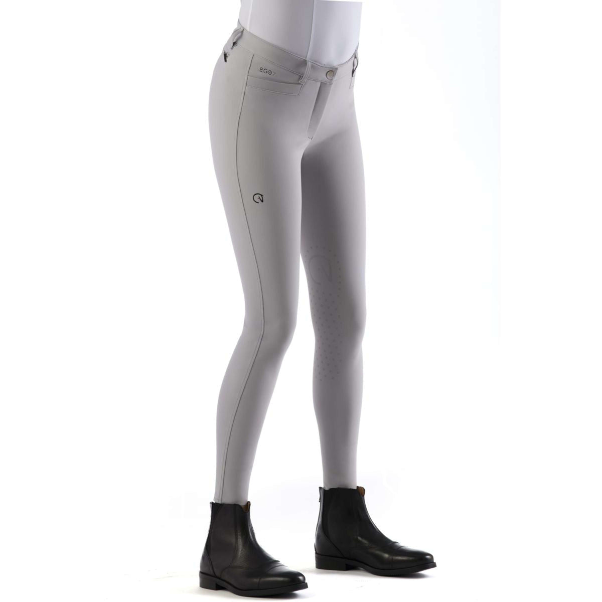 Ego7 Pantaloni da Equitazione Jumping EJ Grigio ghiaccio