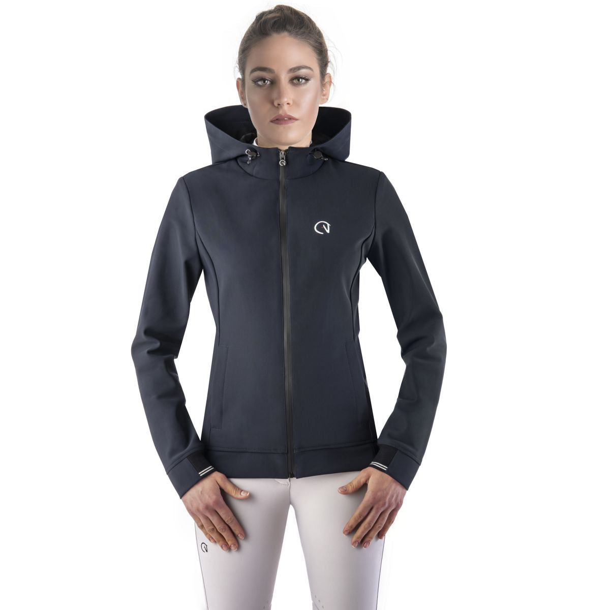 Ego7 Felpa con cappuccio e zip Marina
