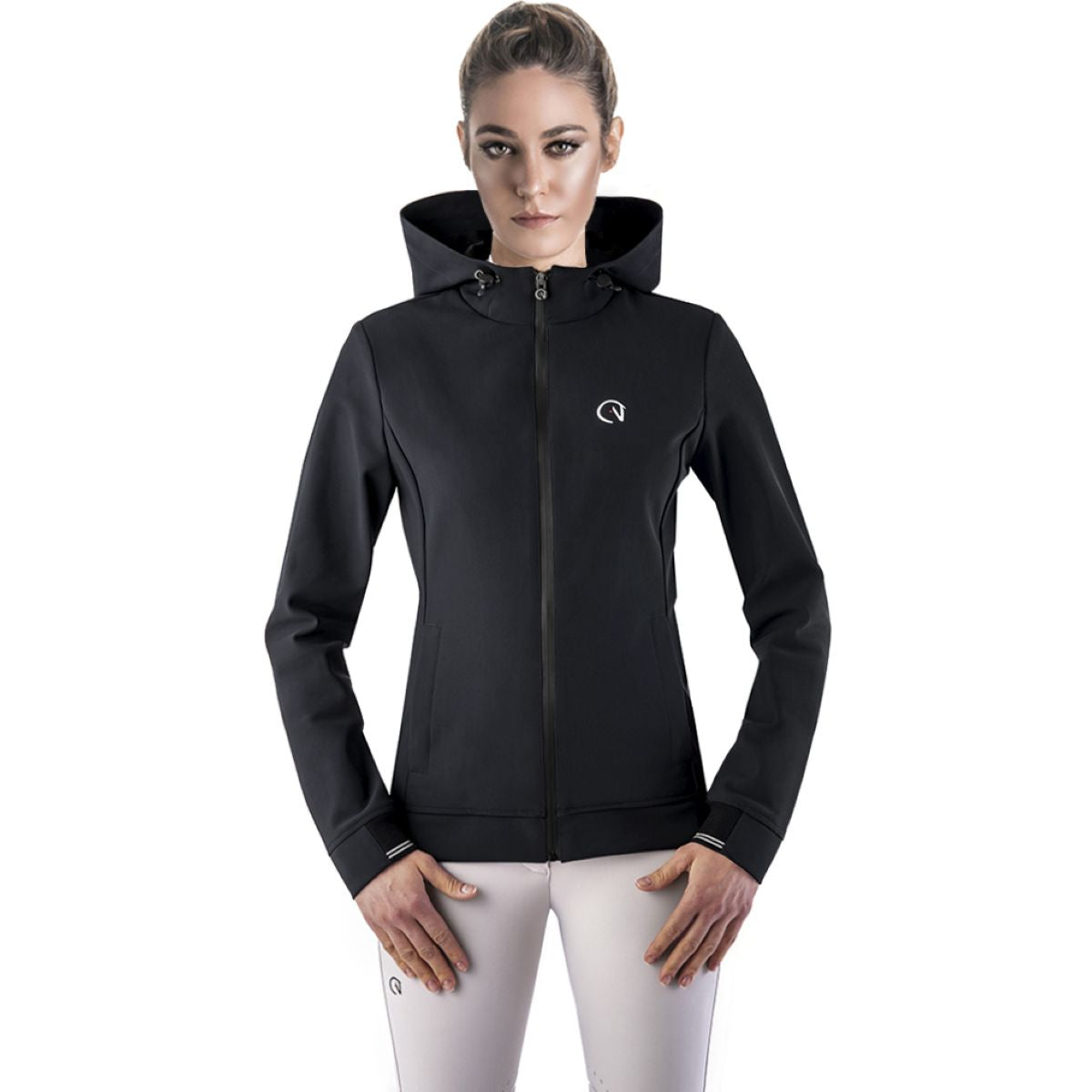 Ego7 Felpa con cappuccio e zip Nero