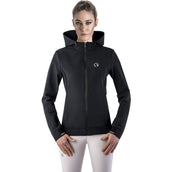 Ego7 Felpa con cappuccio e zip Nero
