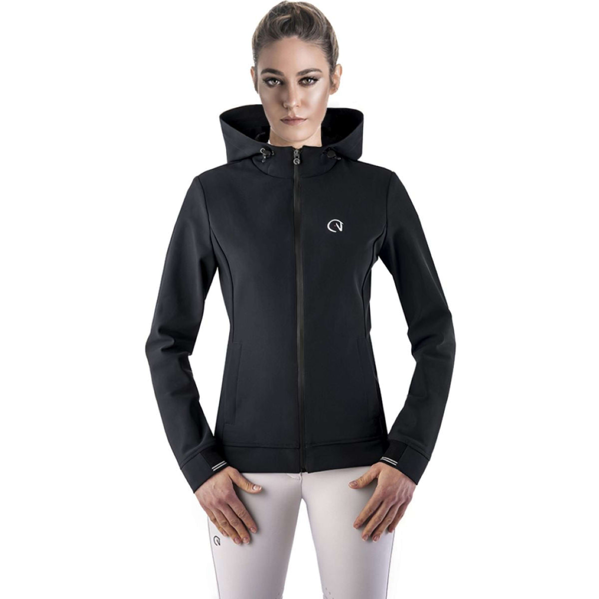 Ego7 Felpa con cappuccio e zip Nero