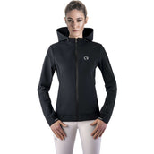 Ego7 Felpa con cappuccio e zip Nero