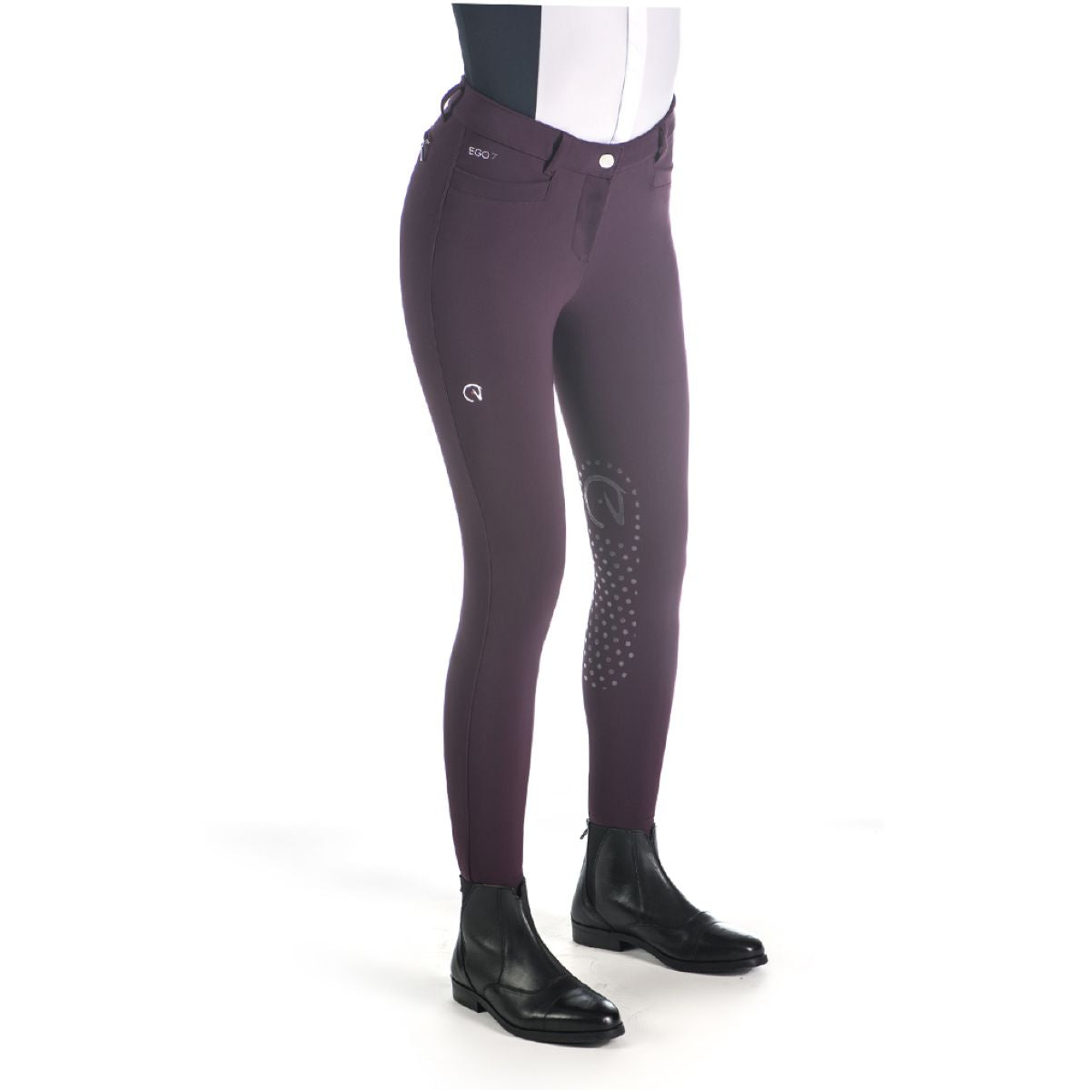 Ego7 Pantaloni da Equitazione Jumping EJ Bordeaux